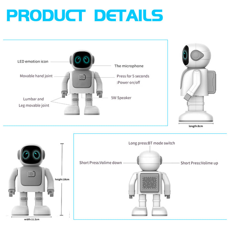 Interactive AI Robot Toy for Kids — Talking, Music, App-Control & Learning Companion
