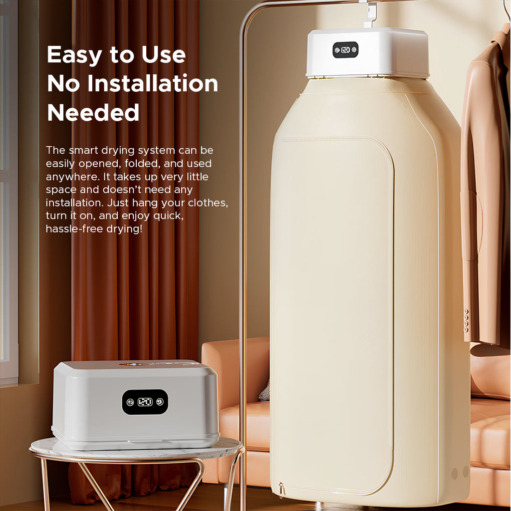 Portable Folding Clothes Dryer | Compact Electric Drying Machine with Constant Temperature & Quick Drying Technology