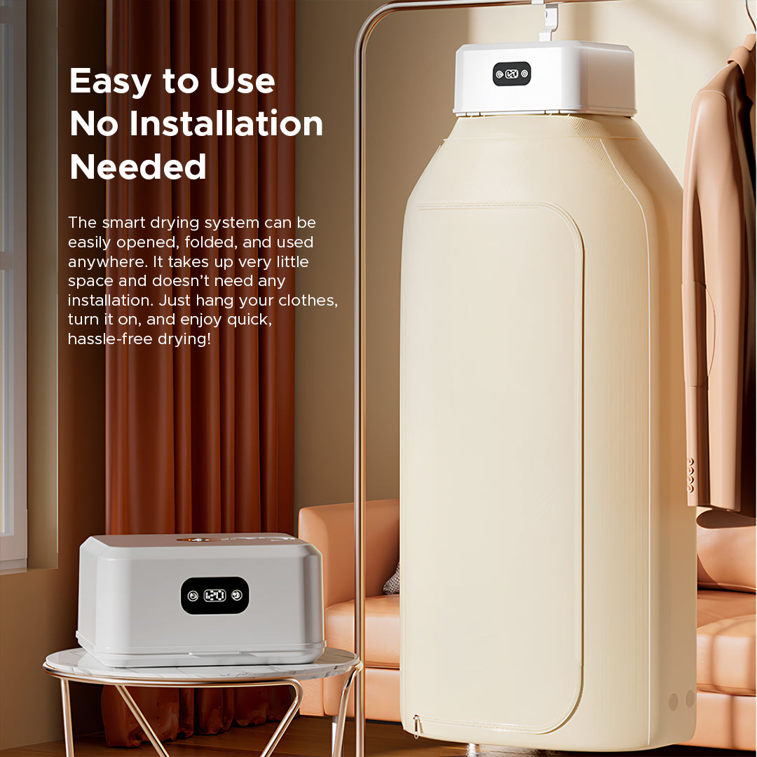Portable Folding Clothes Dryer | Compact Electric Drying Machine with Constant Temperature & Quick Drying Technology