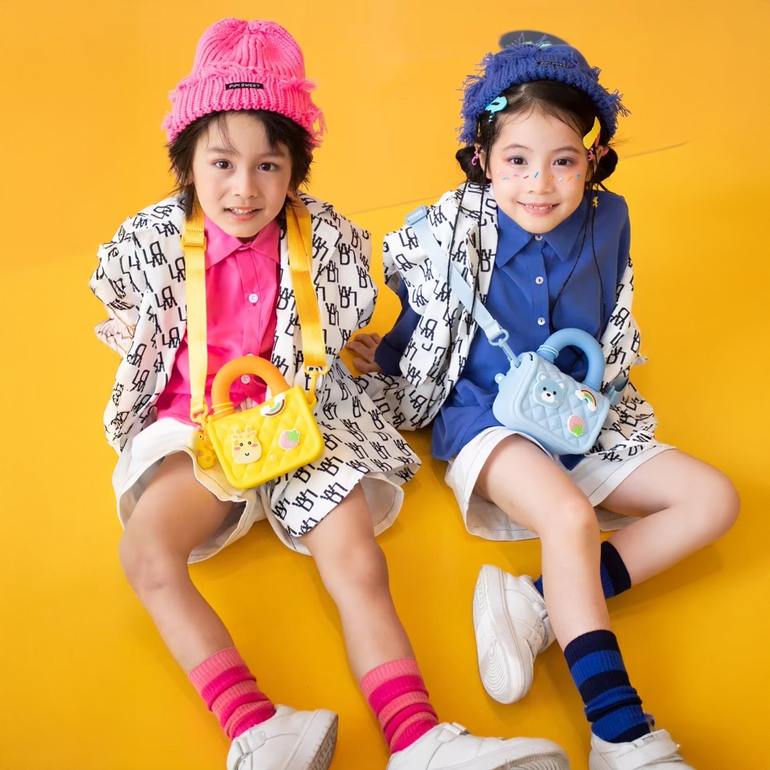 Cute Cartoon Kids Handbag – Rainbow Style Silicone Shoulder Bag for Girls