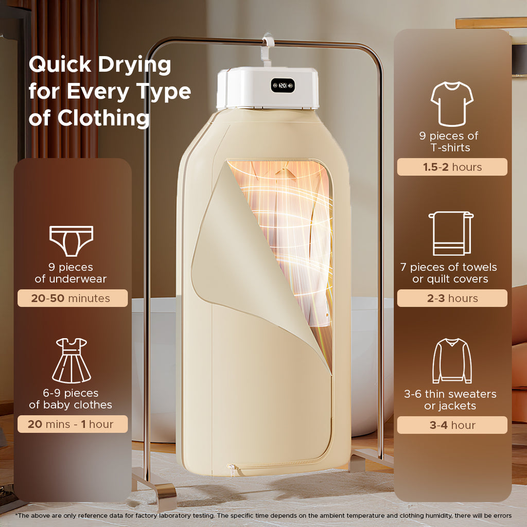 Portable Folding Clothes Dryer | Compact Electric Drying Machine with Constant Temperature & Quick Drying Technology