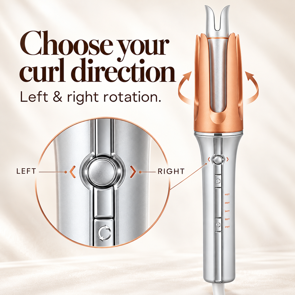 Automatic Hair Curler 25mm with 2-Way Rotation
