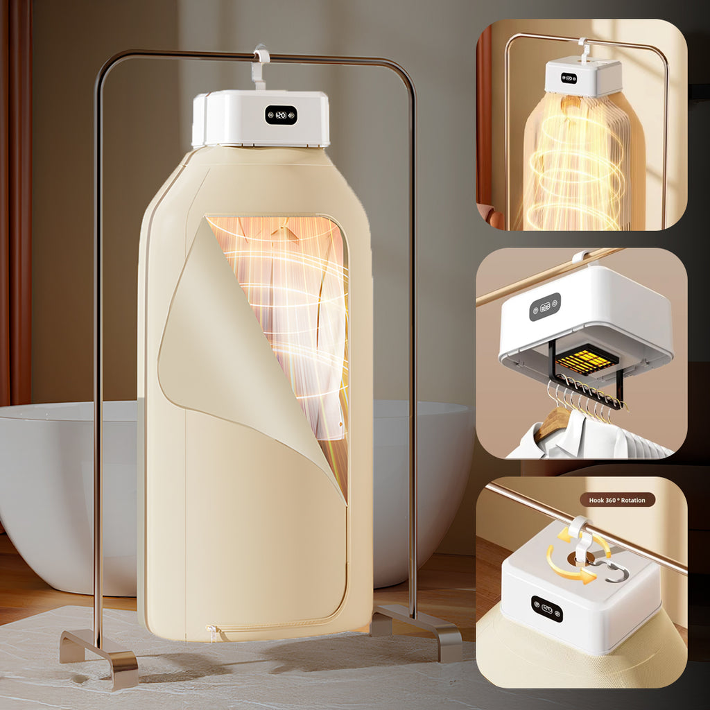 Portable Folding Clothes Dryer | Compact Electric Drying Machine with Constant Temperature & Quick Drying Technology