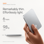 Xiaomi UltraThin Magnetic Power Bank 5000mAh – 15W Wireless & 22.5W USB-C Fast Charging