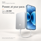 Xiaomi UltraThin Magnetic Power Bank 5000mAh – 15W Wireless & 22.5W USB-C Fast Charging