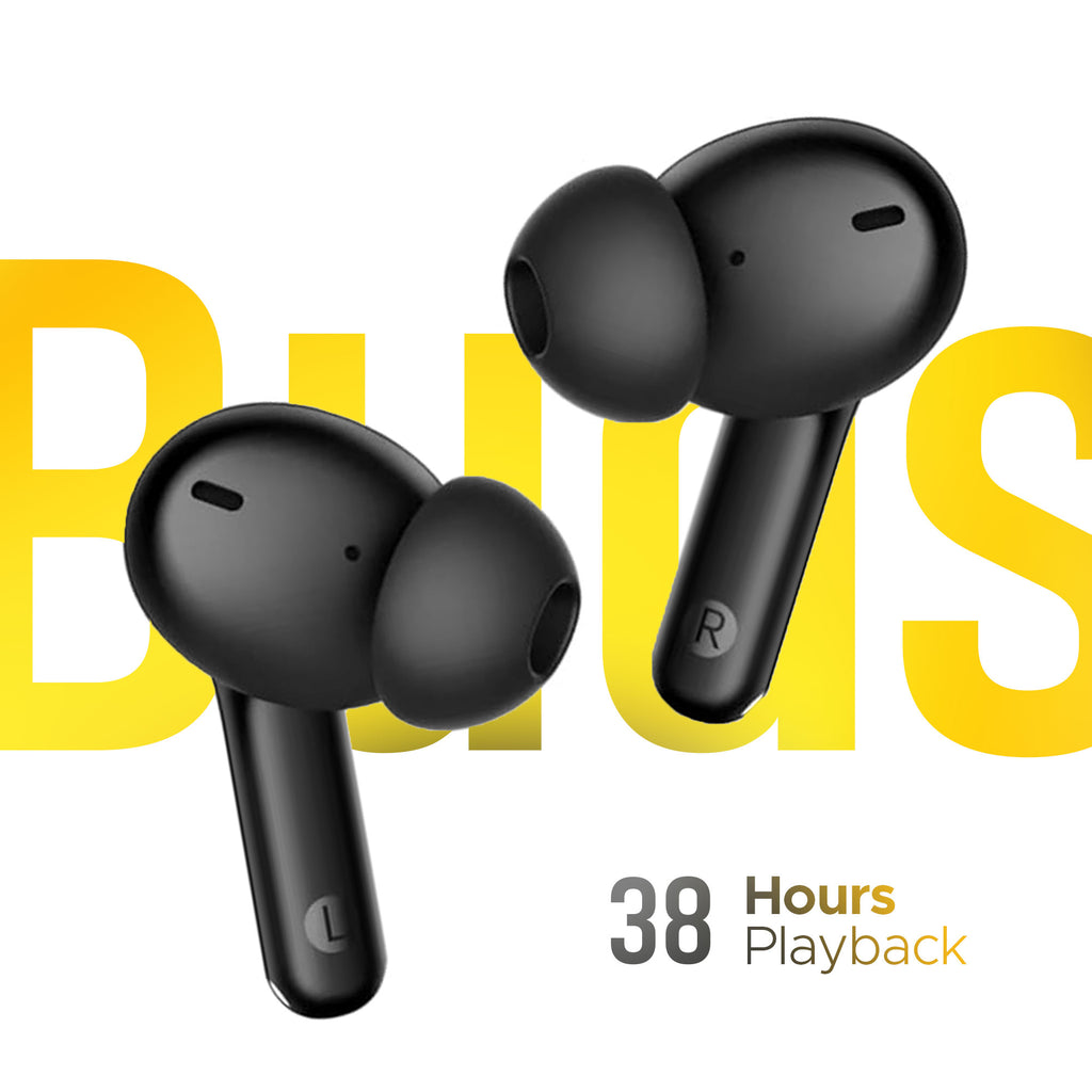 Buds T110 Bluetooth 5.4 Wireless Earbuds, 88ms Ultra Low Latency Gaming Mode, AI ENC Noise Cancelling for Calls, 38H Total Playtime, Deep Bass Stereo Sound, Headphones for iPhone/Samsung/Android