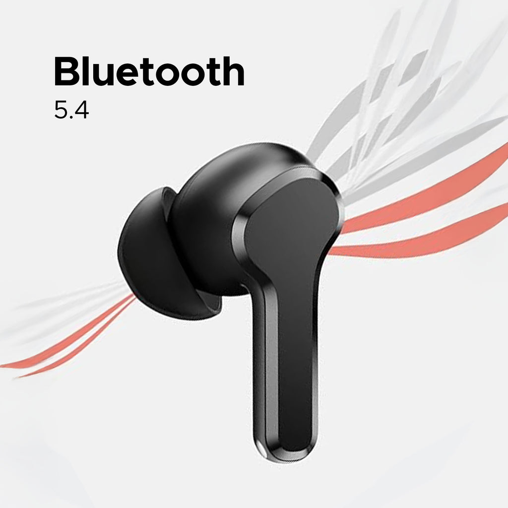 Buds T110 Bluetooth 5.4 Wireless Earbuds, 88ms Ultra Low Latency Gaming Mode, AI ENC Noise Cancelling for Calls, 38H Total Playtime, Deep Bass Stereo Sound, Headphones for iPhone/Samsung/Android