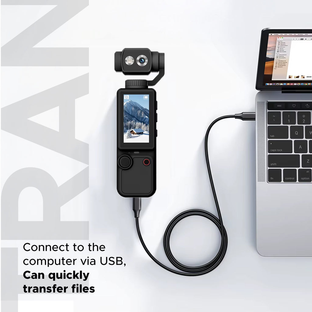 4K Vlogging Camera with Stabilizer, Pocket Handheld Video Camera, Mini Camera with Autofocus, Fill Light & Microphone, Portable Camera for YouTube, TikTok, Travel Recording