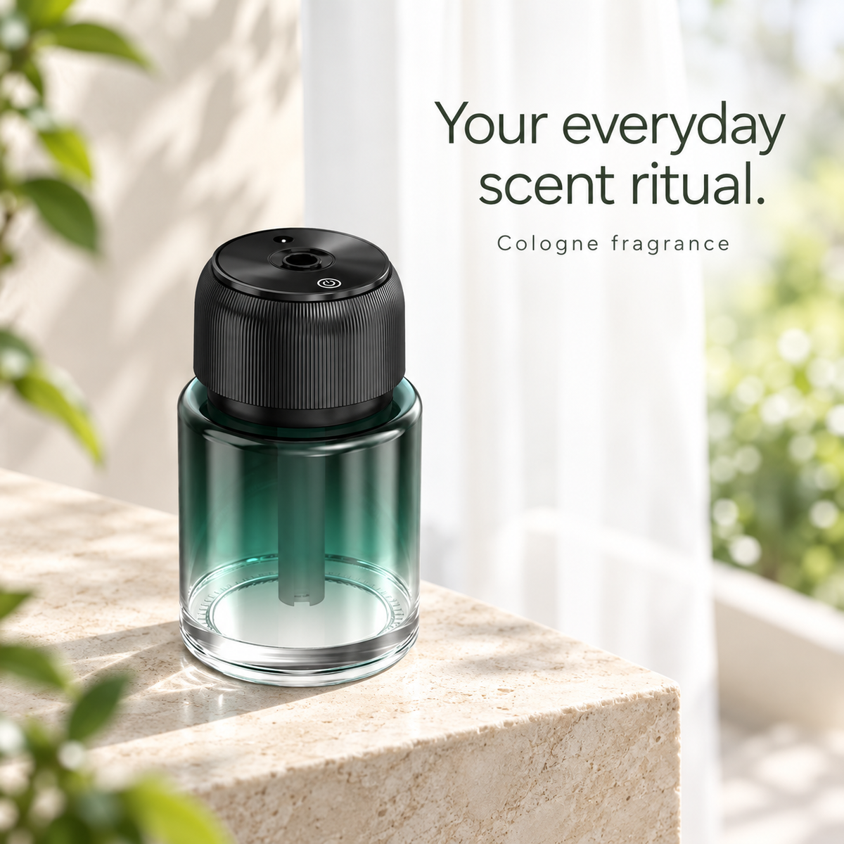 Car Fragrance Diffuser, USB Rechargeable Air Freshener, Cologne Scent