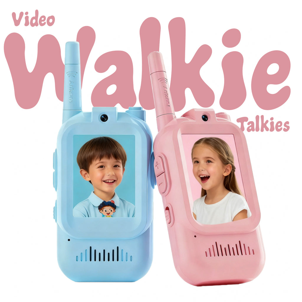 Kids Video Walkie Talkie Toy (2-Pack) with 2-Inch Screen and Fun Voice Changing Function for Boys & Girls