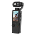 4K Vlogging Camera with Stabilizer, Pocket Handheld Video Camera, Mini Camera with Autofocus, Fill Light & Microphone, Portable Camera for YouTube, TikTok, Travel Recording