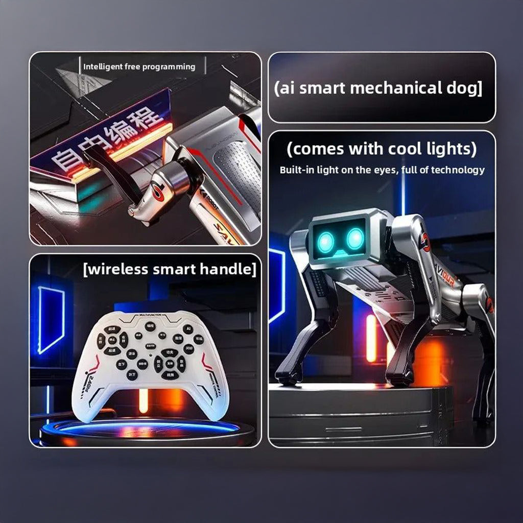 AI Robot Dog Saviour – 2.4GHz Remote Control Smart Quadruped Robot Toy